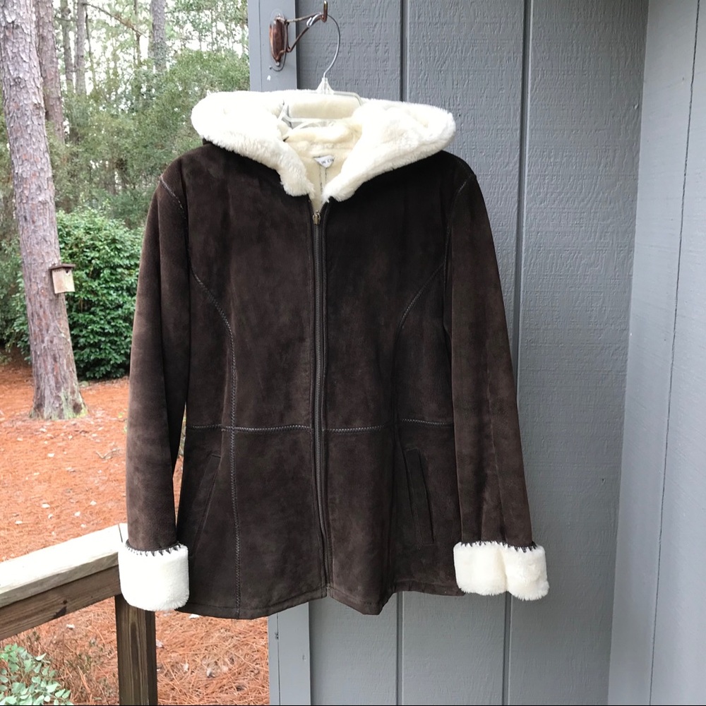 Marvin Richards Suede and Faux Fur Coat